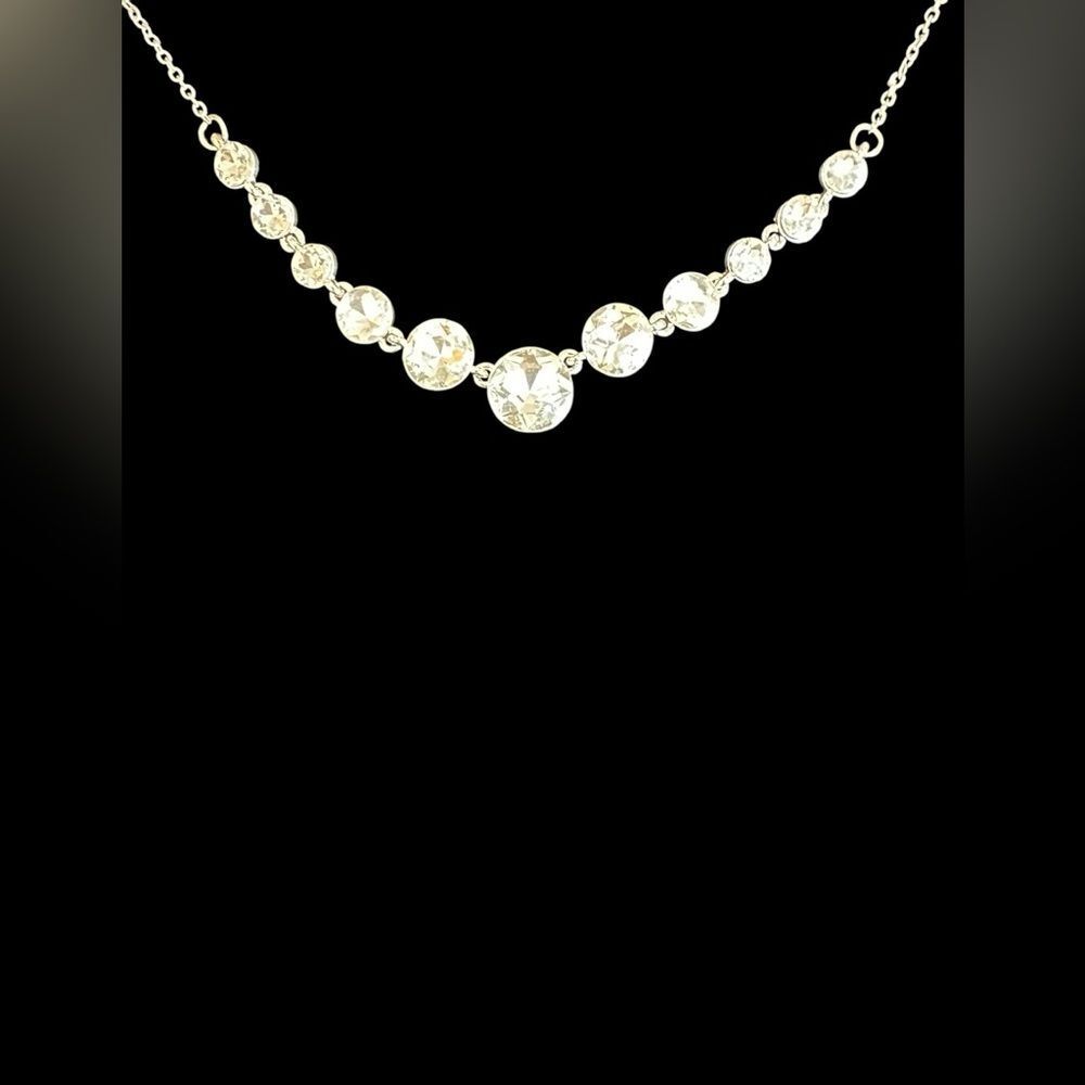 54N Radiant Gold Necklace with Sparkling‎ Stones with Matching Earrings